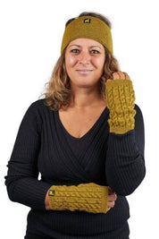 Alpaka Stirnband Malbun slim für Damen und Herren Uni 100% Baby Alpaka Größe S-XL