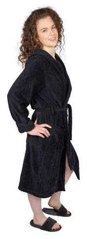 Bademantel Daytona Damen bestickt 100% Baumwolle