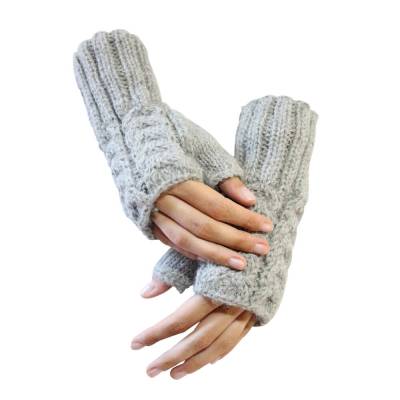 Alpaka Handschuhe Selina fingerlos für Damen Einheitsgrößen S-XL – AlpacaOne
